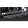 バンス＆ハインズ　'12以降ソフテイル用Big Shots Staggered BLACK-01