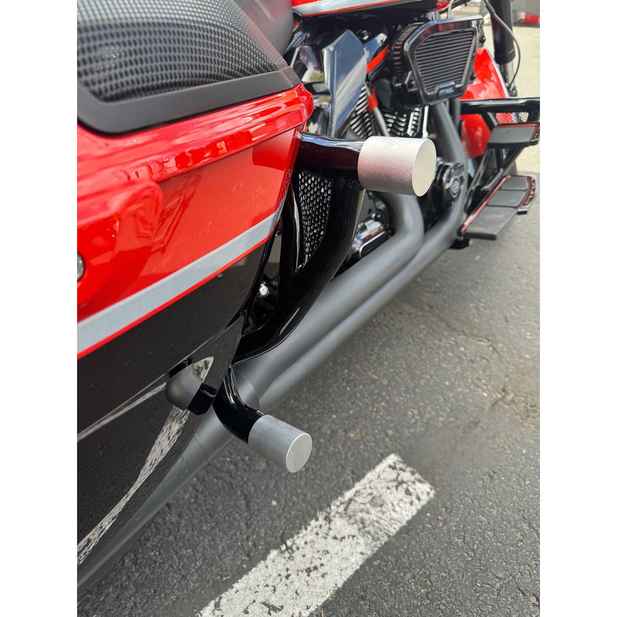 2024以降 ツーリング ロードウォリアー・サドルバッグガード (ブラック)4