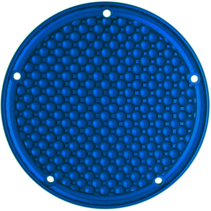  ツインカム ツーリング、ソフテイル、ダイナ シュレッダー・ダービーカバー (ブルー)