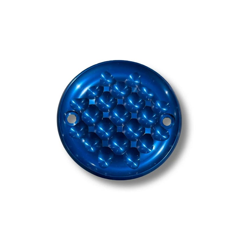 M8 ツーリング、ソフテイル シュレッダー・タイマーカバー (ブルー)