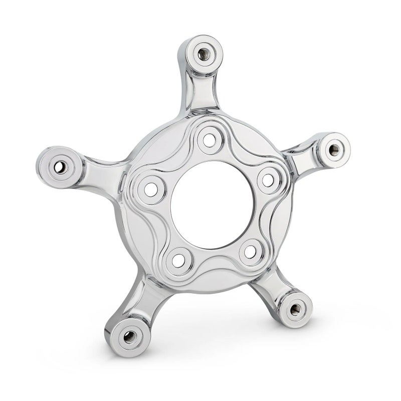 2000以降 ハーレー用 フロント 320mmスポークマウントローター・アダプター (クローム)