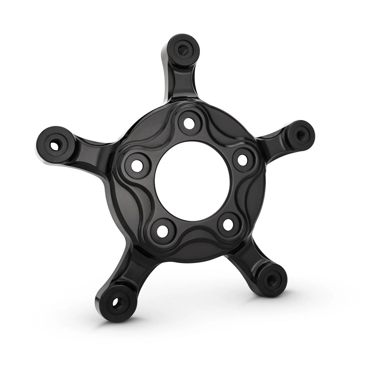 2000以降 ハーレー用 フロント 320mmスポークマウントローター・アダプター (ブラック)