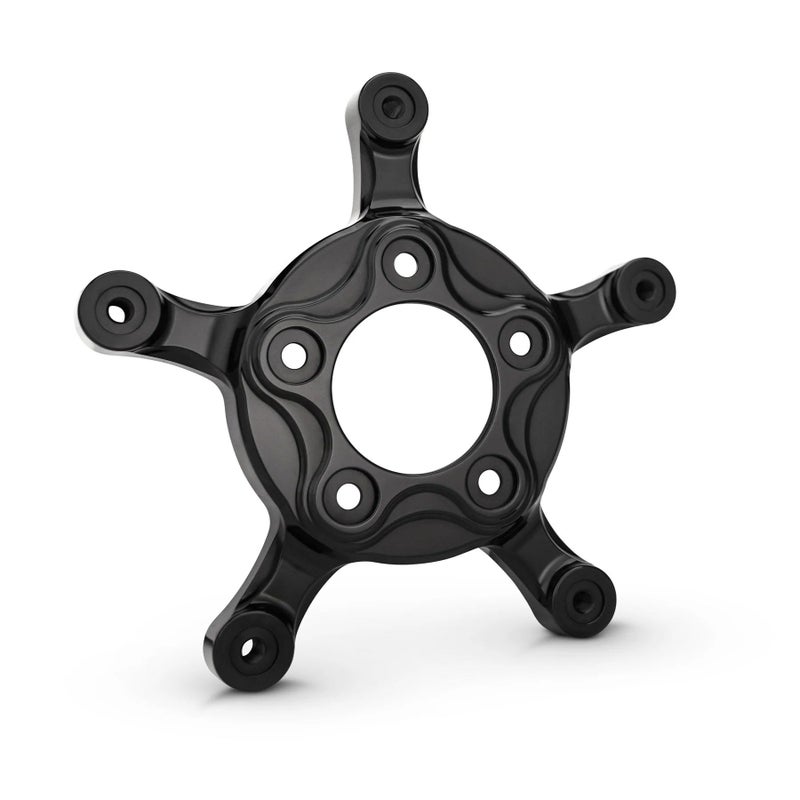 2000以降 ハーレー用 フロント 320mmスポークマウントローター・アダプター (ブラック)