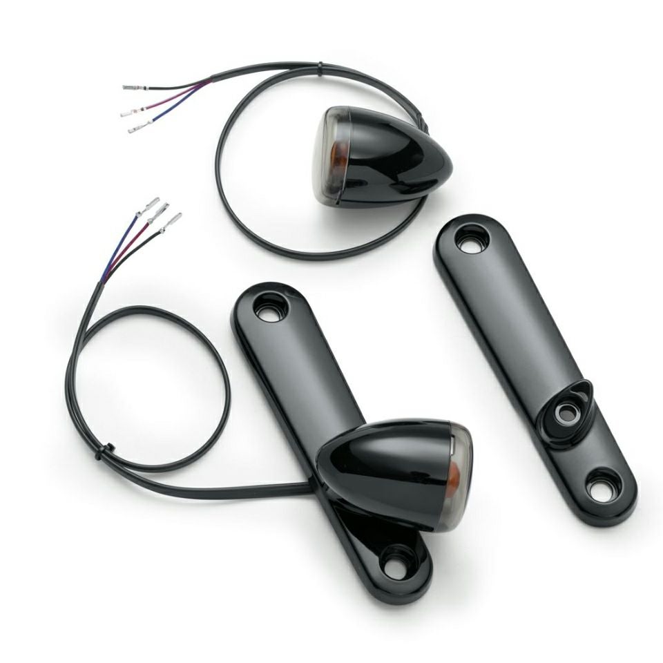 カスタム・ツーリング・フロントブレットターンシグナルキット　グロスブラック-01