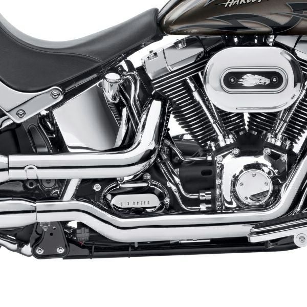 スクリーミンイーグル・ファットエキゾーストシールド　クローム　'07以降 FXS、FLSTF、FLSTFB-01