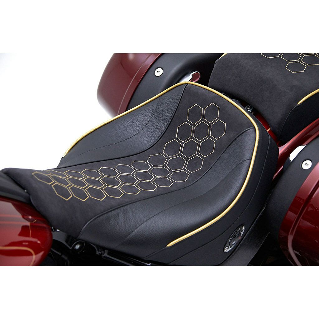  M8 ローライダー/S/ST、スポーツグライド クラシック・ソロシート クロースタイプ (ヒート機能付)4