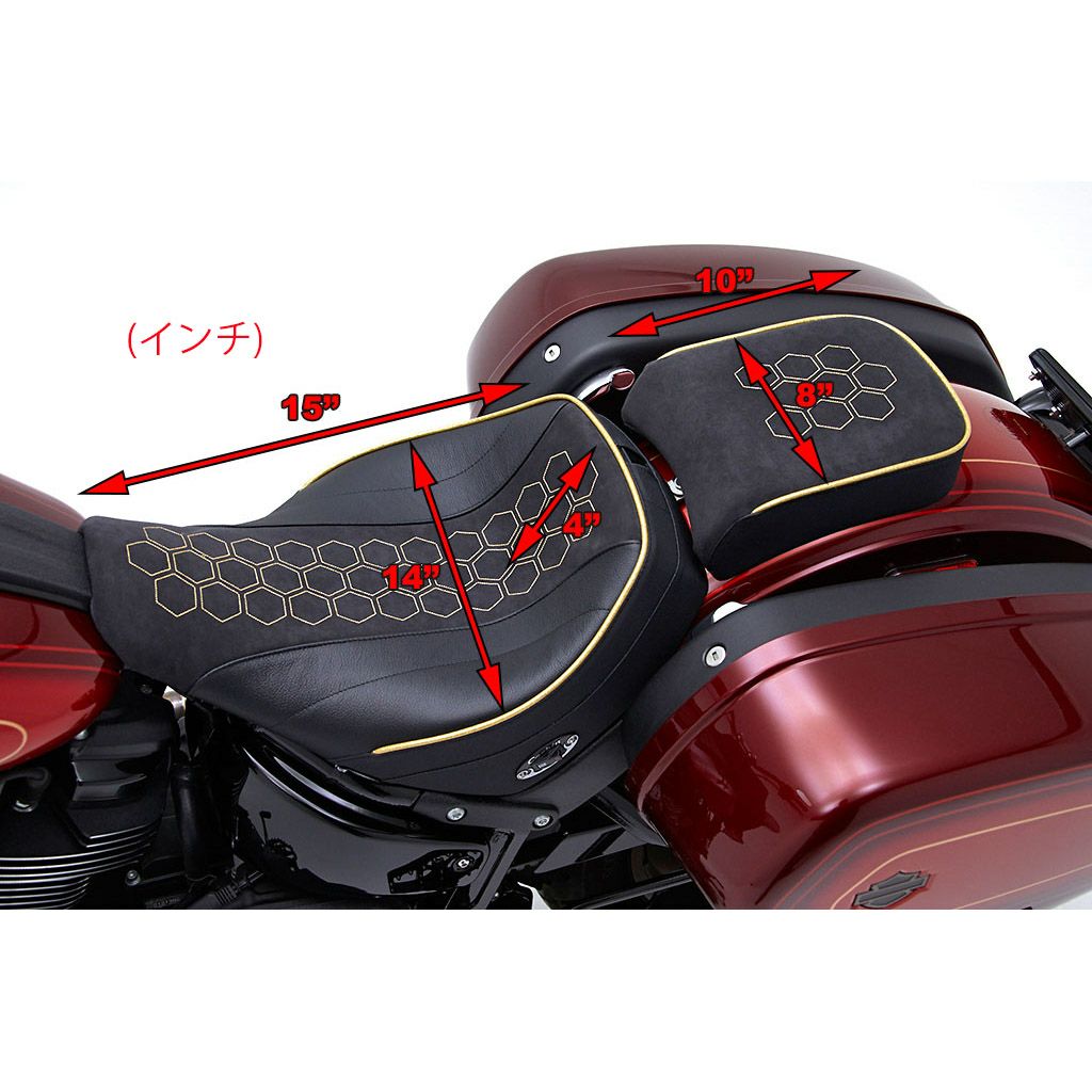 M8 ローライダー/S/ST、スポーツグライド クラシック・ソロシート (ヒート機能付)10