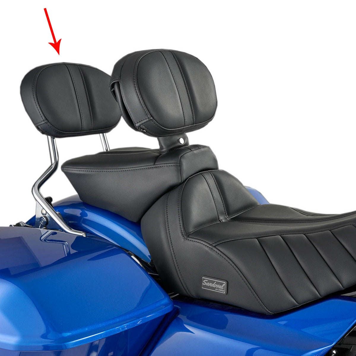 2024以降 ツーリング SANDOVAL デザイン パッセンジャーバックレストパッド CIRO
