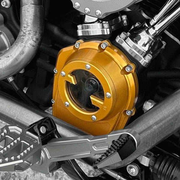 M8モデル用 MASSIVE カムカバー ゴールド Vitys Design （ビティーズデザイン）