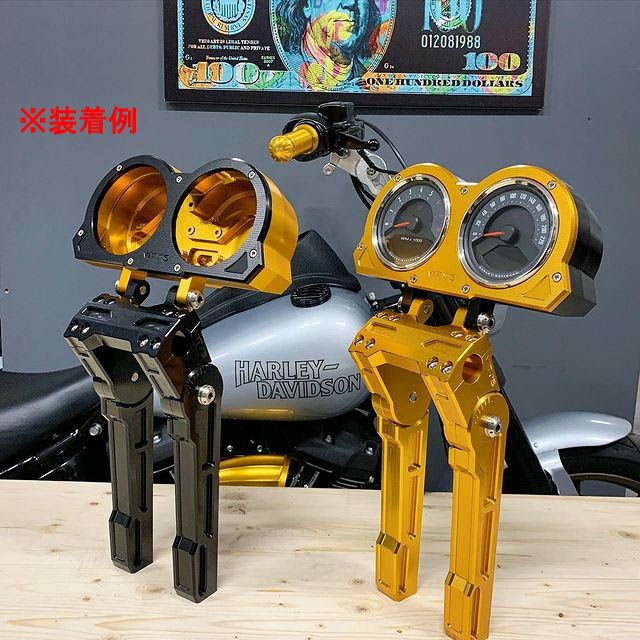 2018～2021 FXLRS アジャスタブル ダブルゲージハウジング ブラック Vitys Design （ビティーズデザイン） 5