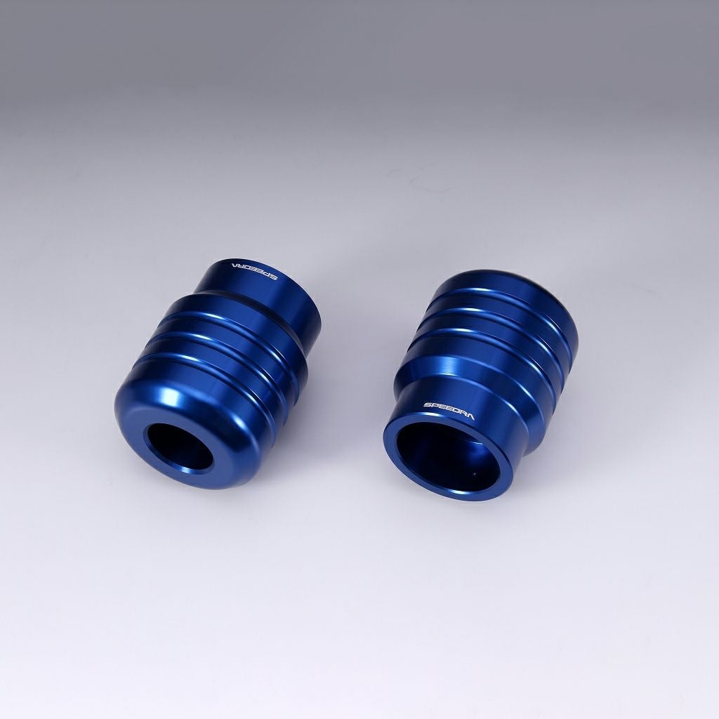 2014以降 ツーリング、2018以降 ソフテイル 純正クラッシュバー用 アルミスライダー (ブルー)4