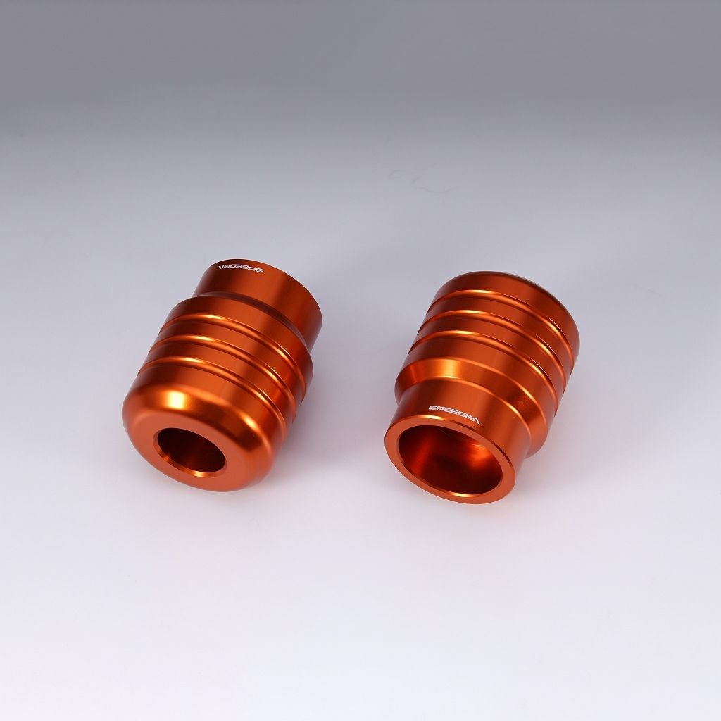 2014以降 ツーリング、2018以降 ソフテイル 純正クラッシュバー用 アルミスライダー (オレンジ)4