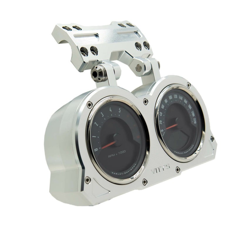 2018～2021 FXLRS アジャスタブル ダブルゲージハウジング シルバー Vitys Design （ビティーズデザイン）