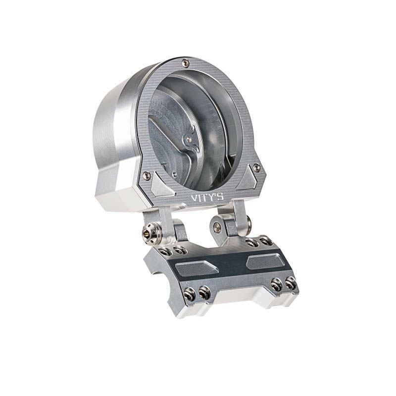 2022～ FXLRS、2025～ ソフテイル アジャスタブル シングルゲージハウジング シルバー Vitys Design （ビティーズデザイン）