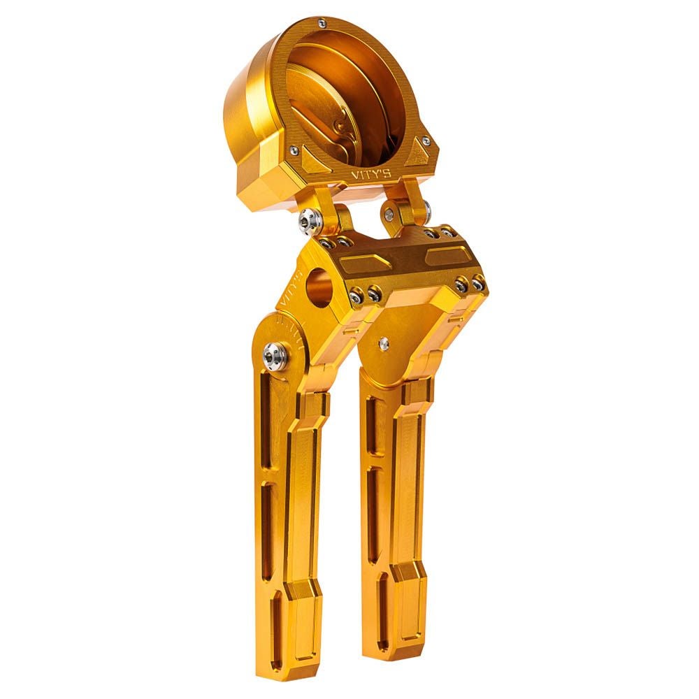 2022～ FXLRS、2025～ ソフテイル アジャスタブル シングルゲージハウジング ゴールド Vitys Design （ビティーズデザイン） 2