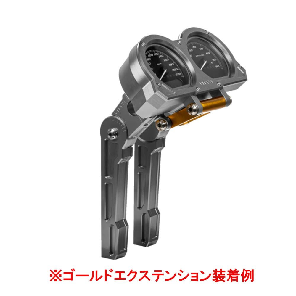 アジャスタブル ゲージ用 エクステンションブラケット ブラック Vitys Design （ビティーズデザイン） 2