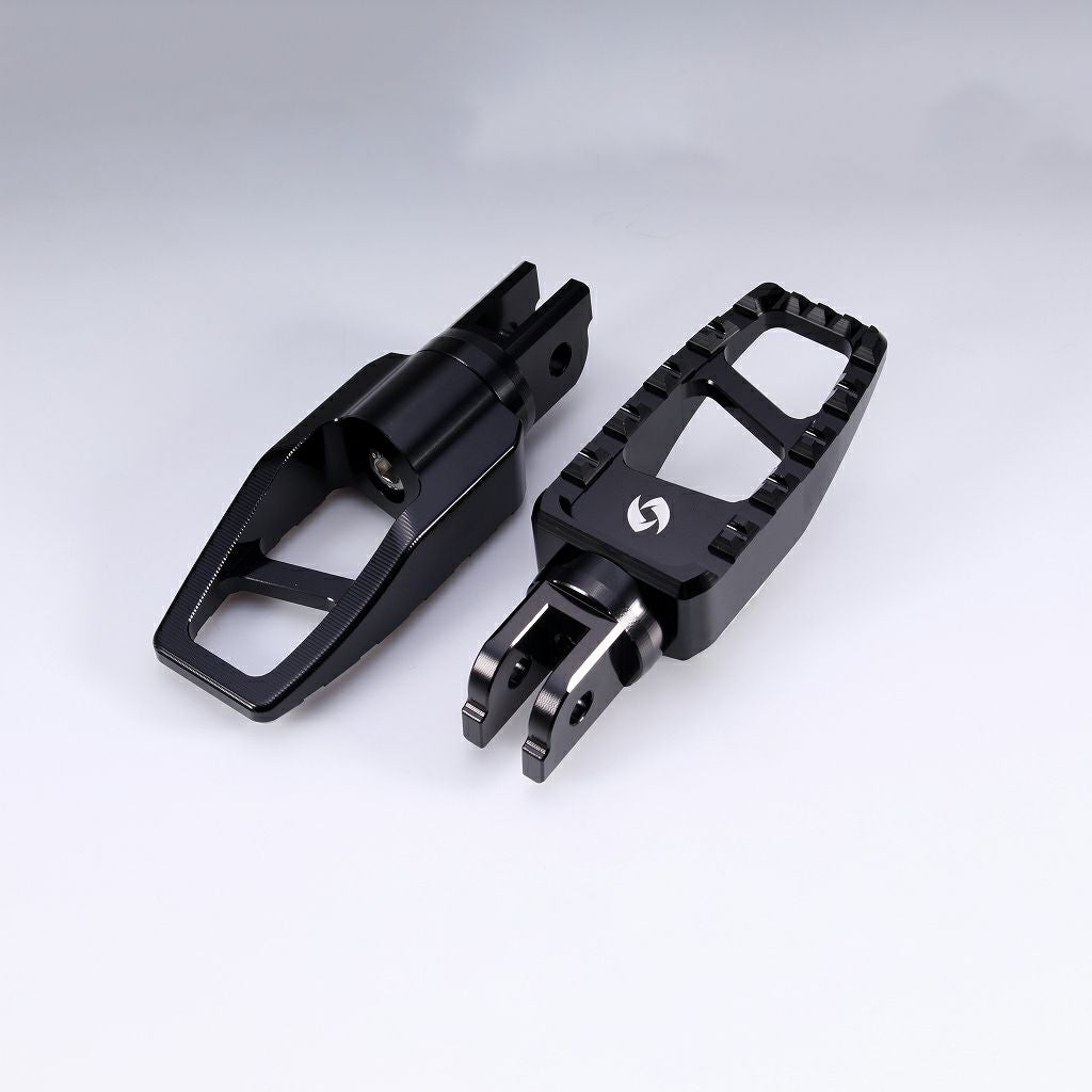 M8 ソフテイル、スポーツスターS、ナイトスター、パンアメリカ アルミ削り出し フットペグ (ブラック)1