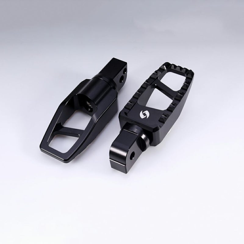 M8 ソフテイル、スポーツスターS、ナイトスター、パンアメリカ アルミ削り出し パッセンジャー・フットペグ (ブラック)