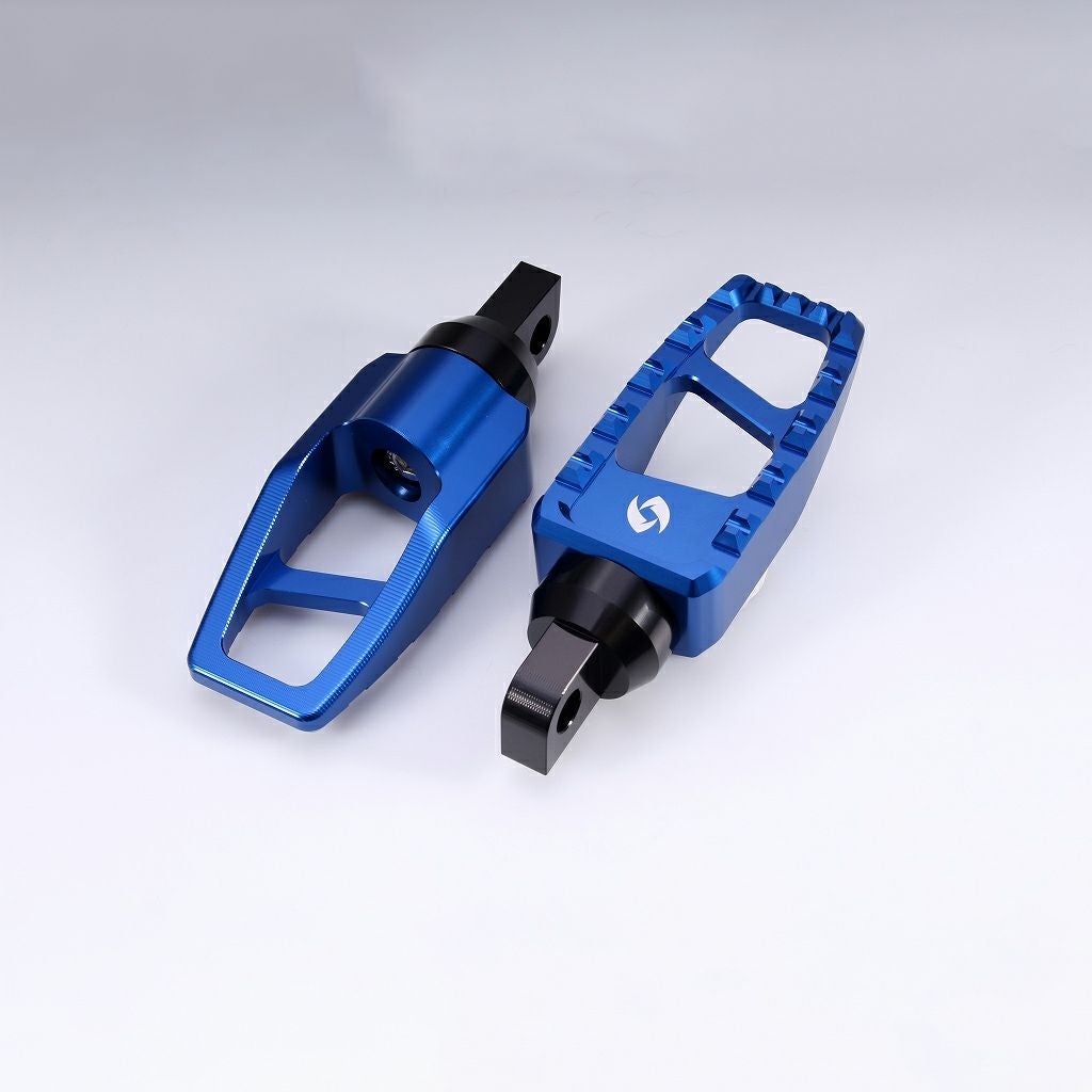 スポーツスター、ダイナ、ツーリング、ソフテイル アルミ削り出し フットペグ (ブルー)3