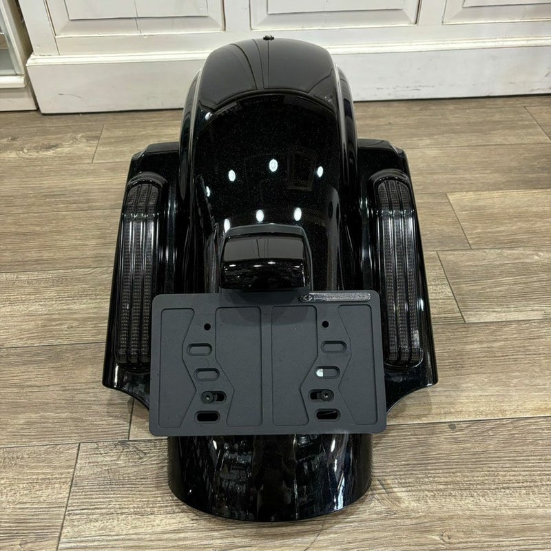  2014年以降 ツーリング CVOスタイル リアフェンダー&LEDシステム カーボンクリスタル 