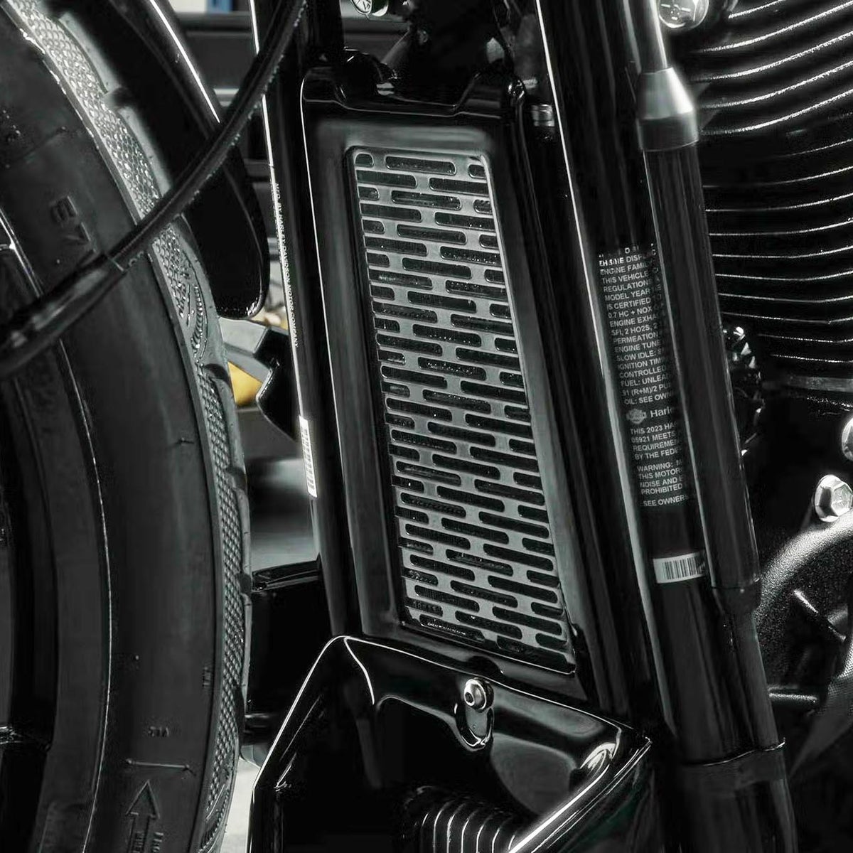 M8 ソフテイル メルコ オイルクーラーガード