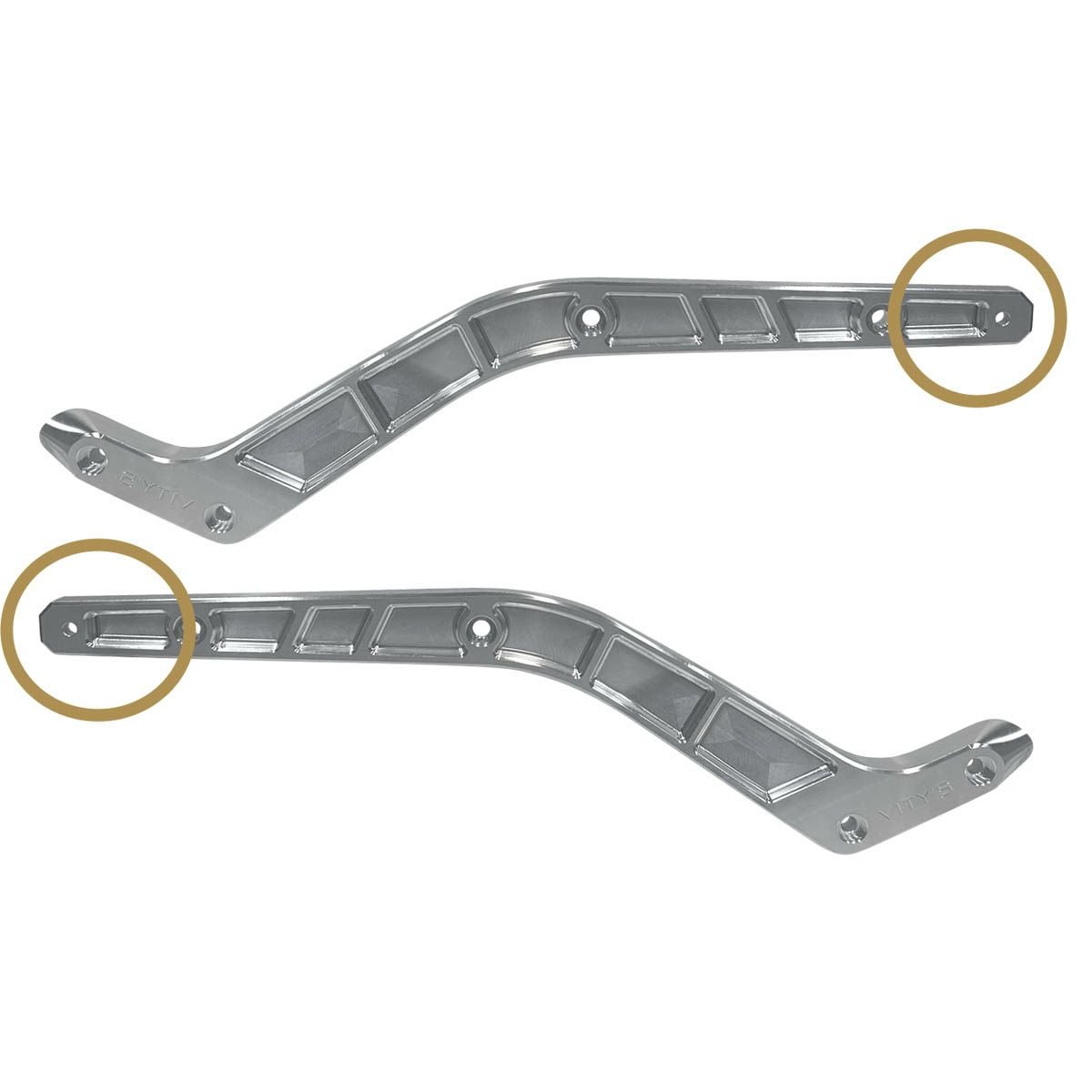 M8ローライダー/S/ST リアフェンダー マウント ストラット シルバー Vitys Design （ビティーズデザイン）