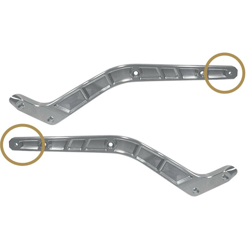 M8ローライダー/S/ST リアフェンダー マウント ストラット シルバー Vitys Design （ビティーズデザイン）