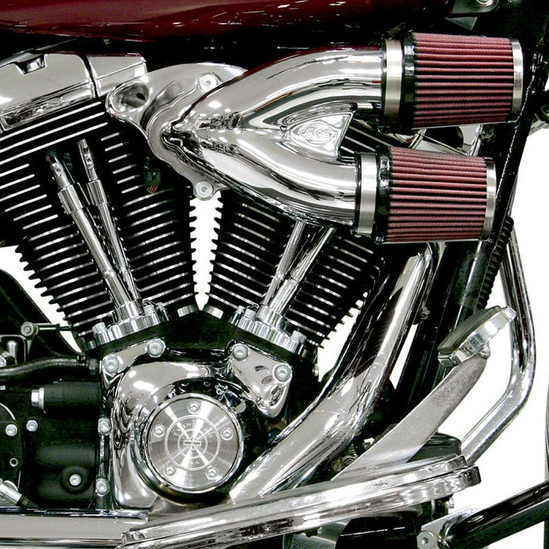 【SALE】S＆S TUNED INDUCTION エアークリーナーキット クローム BigTwin-01
