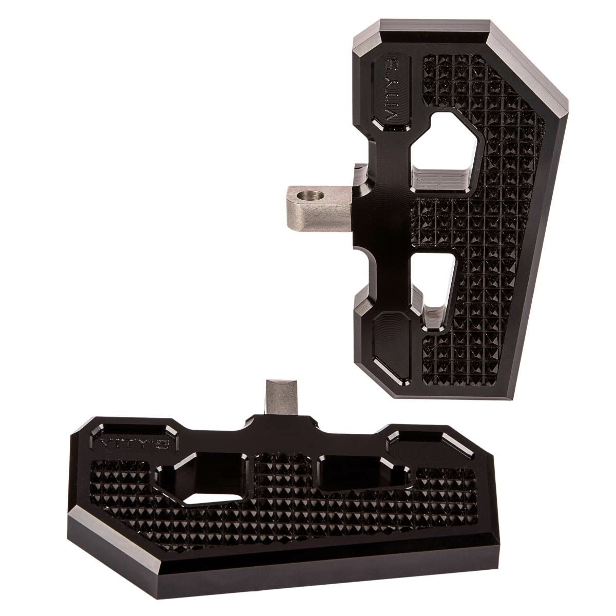 M8 ソフテイル Racing パッセンジャー ミニフットボード ブラック Vitys Design （ビティーズデザイン）