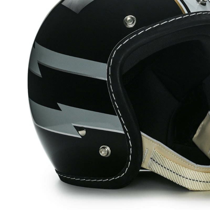 500TXシリーズ 1TAKE カスタム ジェットヘルメット グロスブラック/ホワイト feture 7