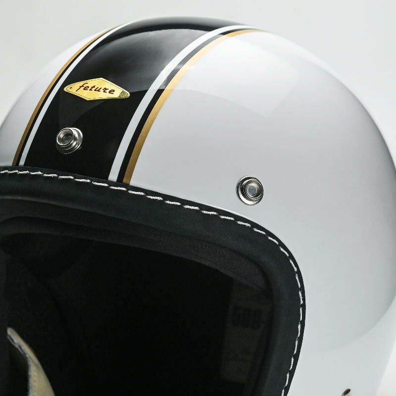 500TXシリーズ 1TAKE カスタム ジェットヘルメット グロスホワイト/ブラック feture 5