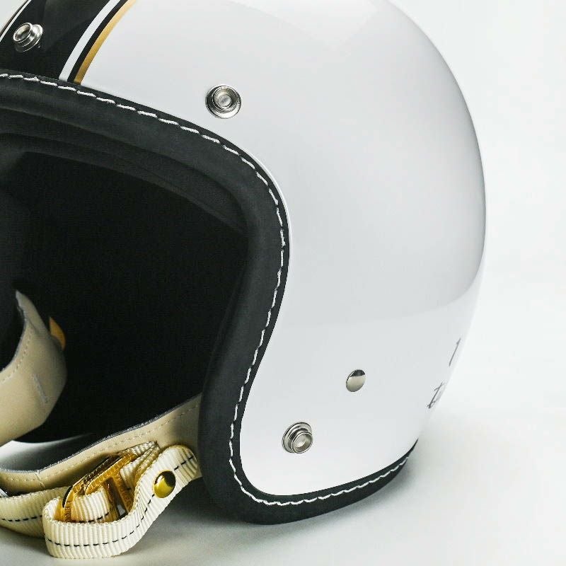 500TXシリーズ 1TAKE カスタム ジェットヘルメット グロスホワイト/ブラック feture 6