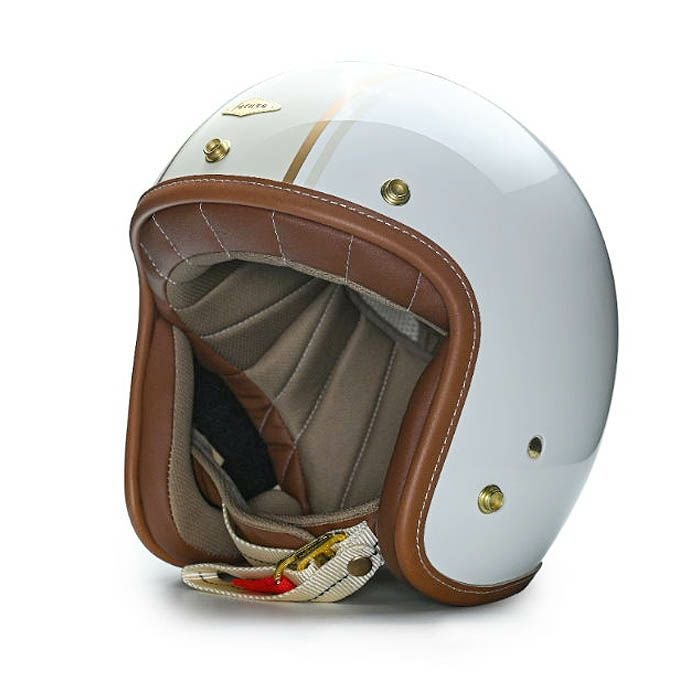 GODENシリーズ カスタム ジェットヘルメット グロスホワイト feture