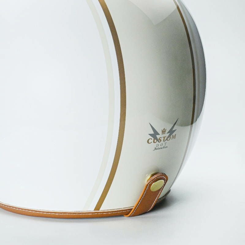 GODENシリーズ カスタム ジェットヘルメット グロスホワイト feture 6