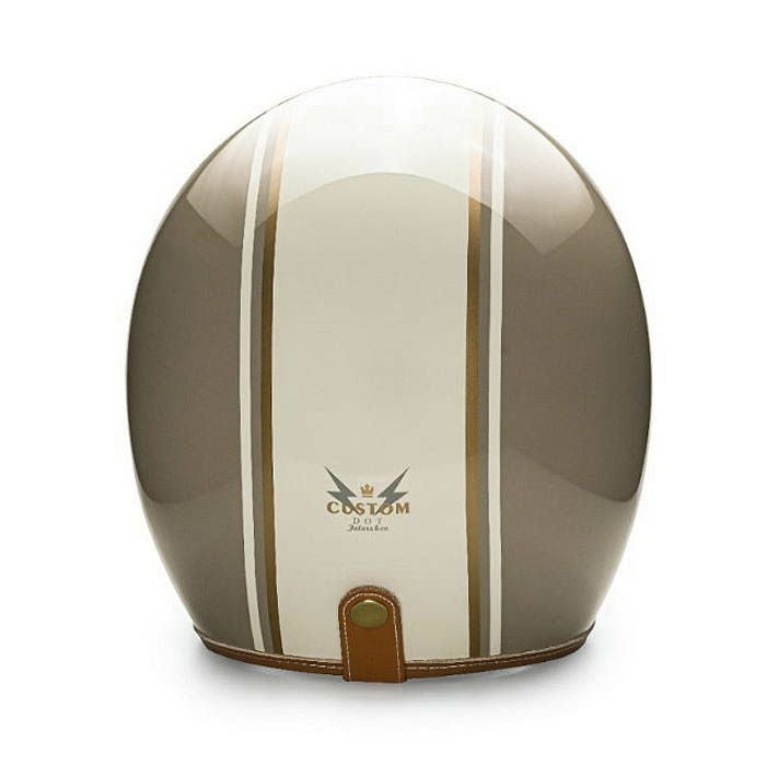 GODENシリーズ カスタム ジェットヘルメット グロスキャメル/ホワイト feture 3