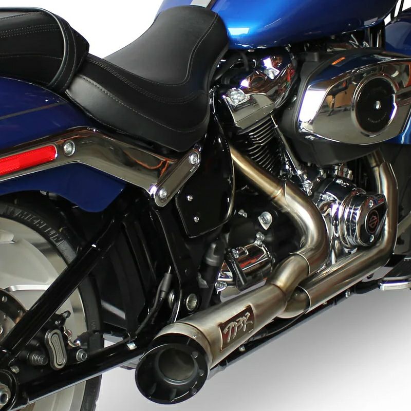  2025以降 ブレイクアウト、ファットボーイ ショーティー・ターンアウト 2-1 フルエキゾーストマフラー (ステンレス)