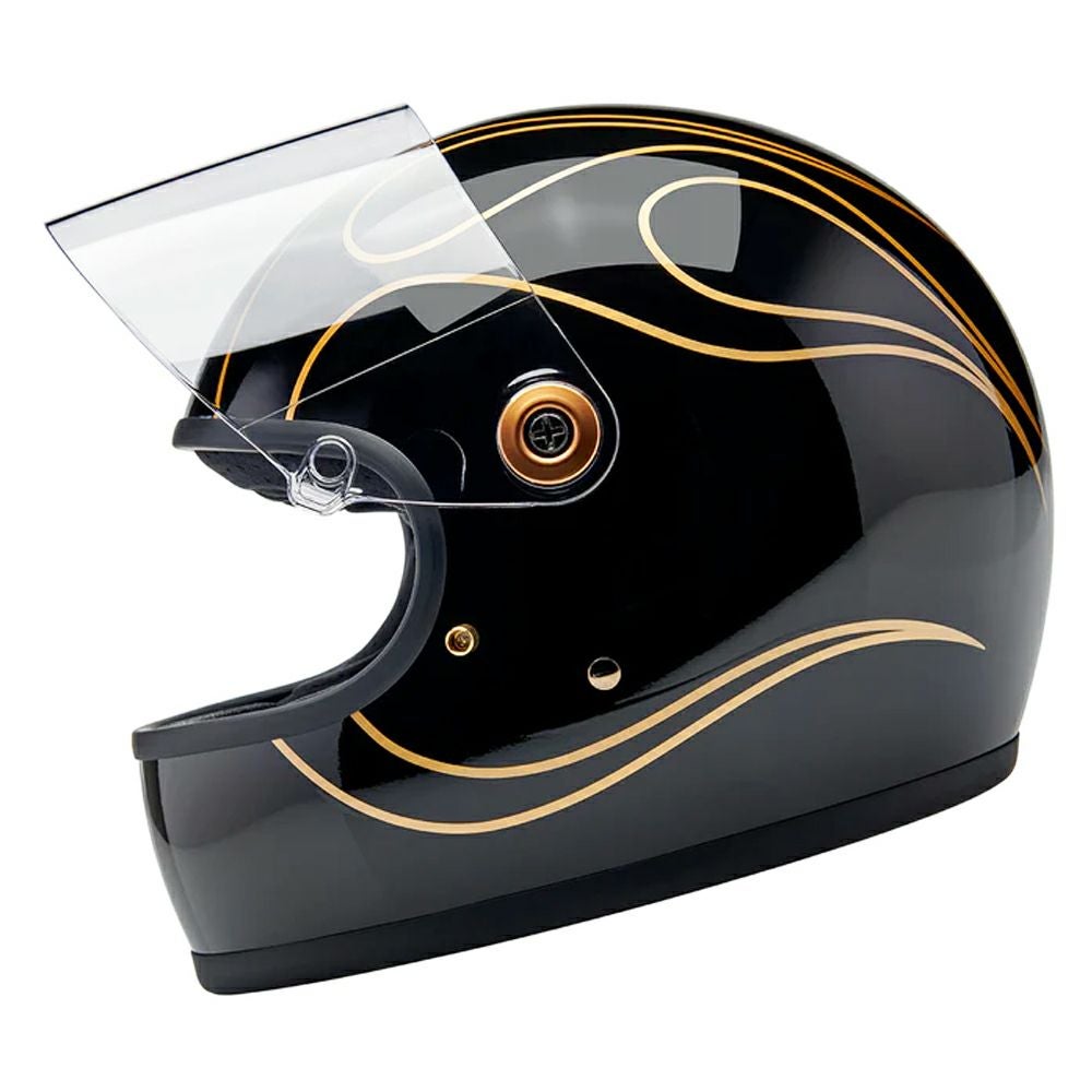 ビルトウェル Gringo S ECE規格R22.06 ヘルメット　グロスブラック フレイム Sサイズ3