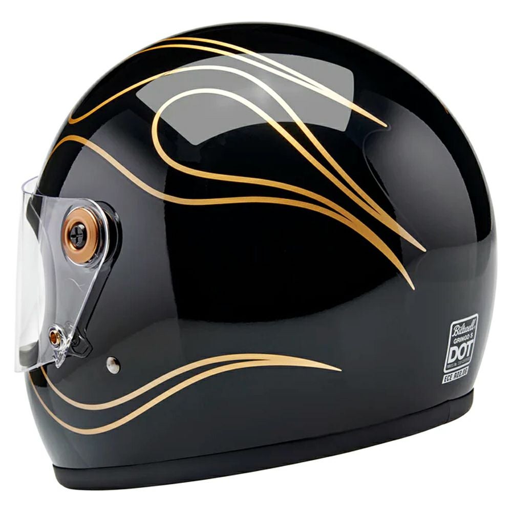 ビルトウェル Gringo S ECE規格R22.06 ヘルメット　グロスブラック フレイム Sサイズ5