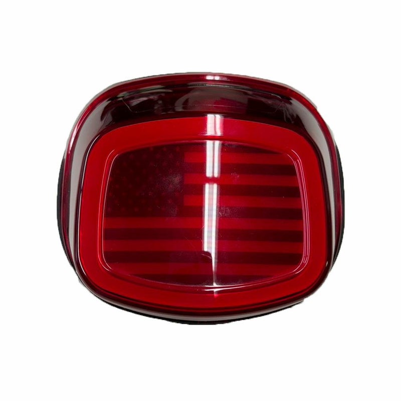 TRACER USフラッグ LEDテールライト ライセンス灯なし レッド Kuryakyn1 