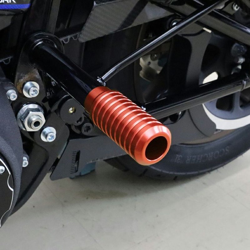 M8 ソフテイル BUNGKING(バンキン) リアクラッシュバー用 アルミスライダー (オレンジ)