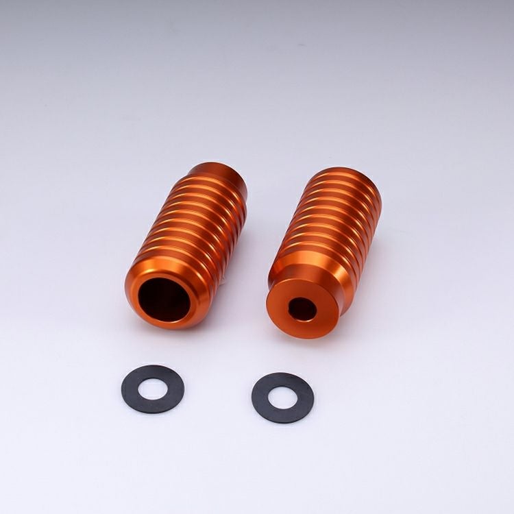 M8 ソフテイル BUNGKING(バンキン) リアクラッシュバー用 アルミスライダー (オレンジ)1