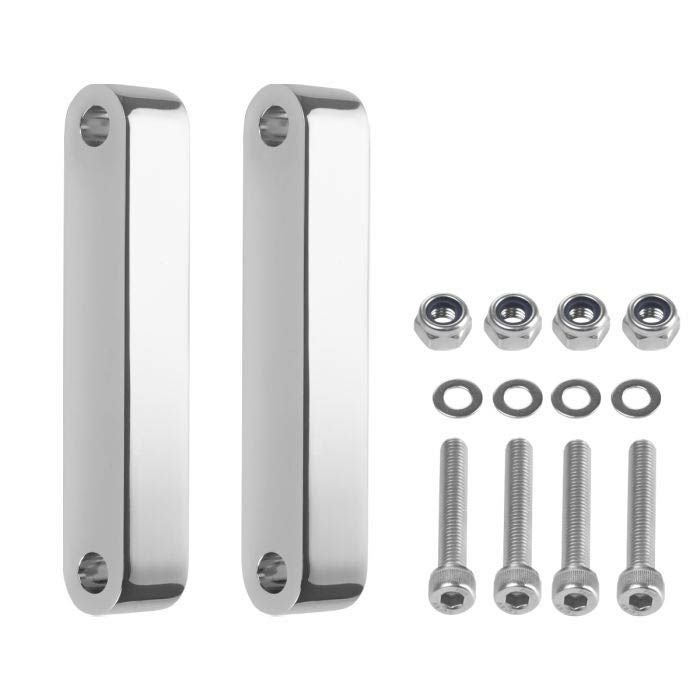 2024以降 ツーリング ホグワークズ製フロントフェンダー用 アダプター クローム HOGWORKZ（ホグワークズ）