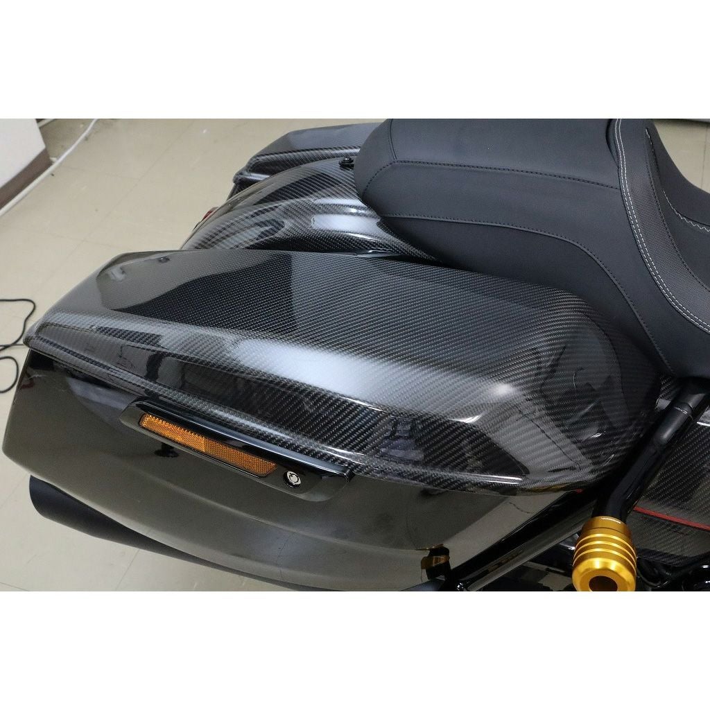 2024以降 ツーリング ドライカーボン・サドルバッグリッド (綾織り/艶有り)3