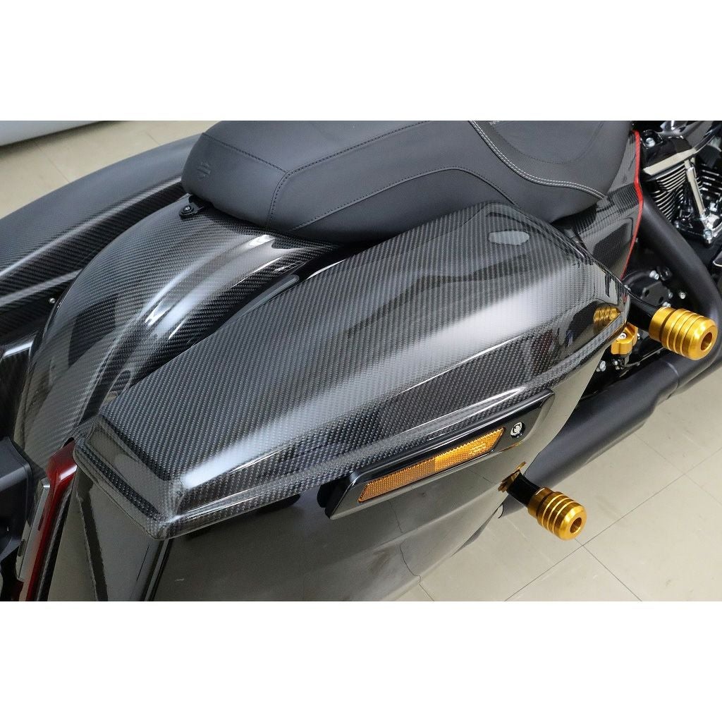 2024以降 ツーリング ドライカーボン・サドルバッグリッド (綾織り/艶消し)2