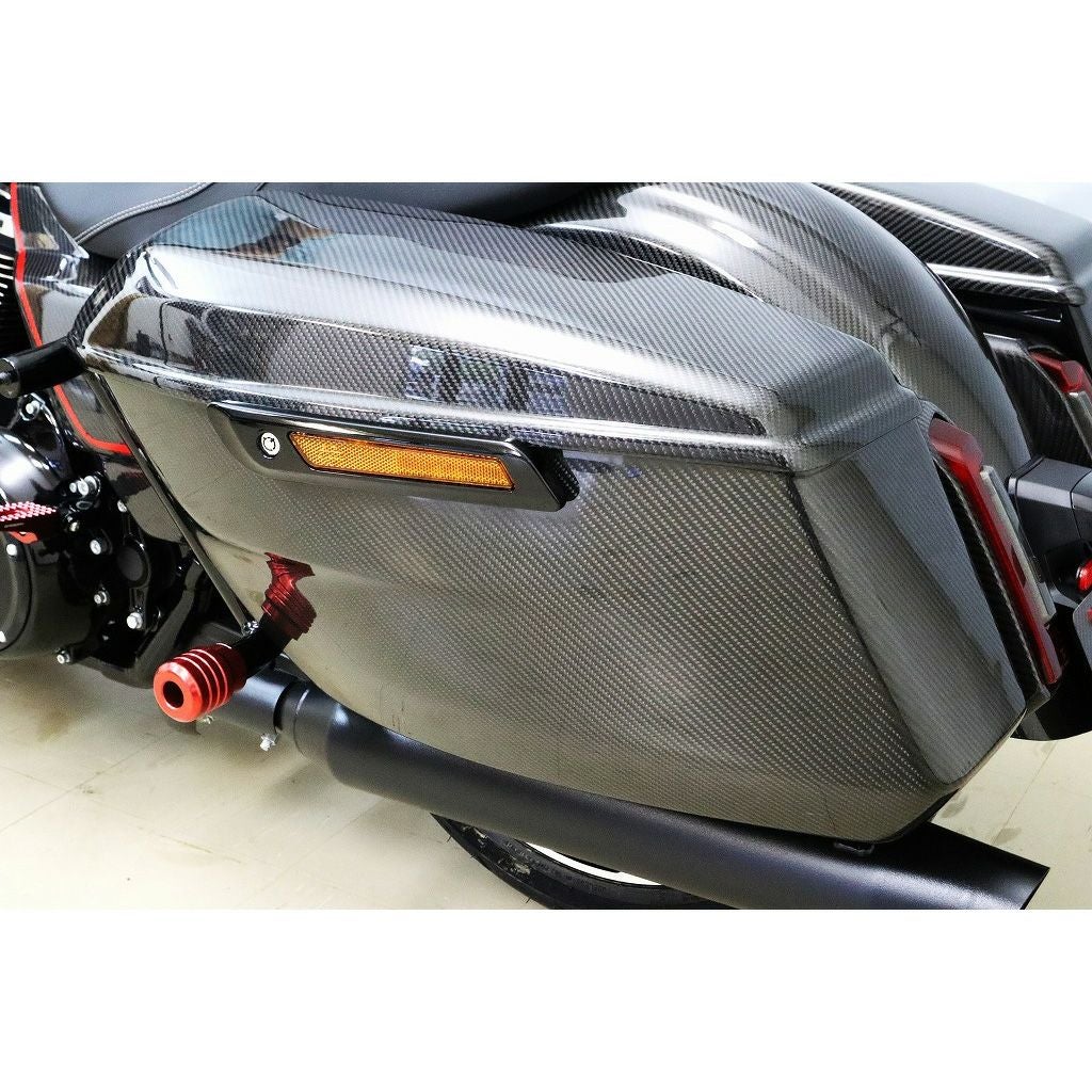  2024以降 ツーリング ドライカーボン・サドルバッグボトム (綾織り/艶消し)2