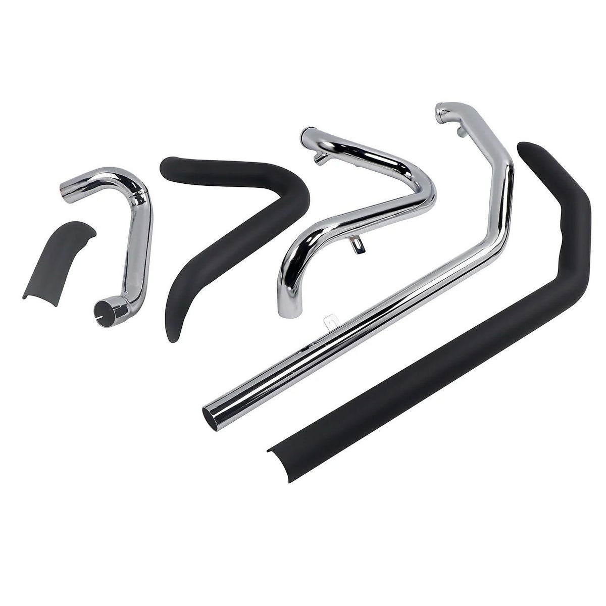  M8 ヘリテイジクラシック、デラックス 36インチ フィッシュテール 左右両出し・フルエキゾーストマフラー (ブラック)3