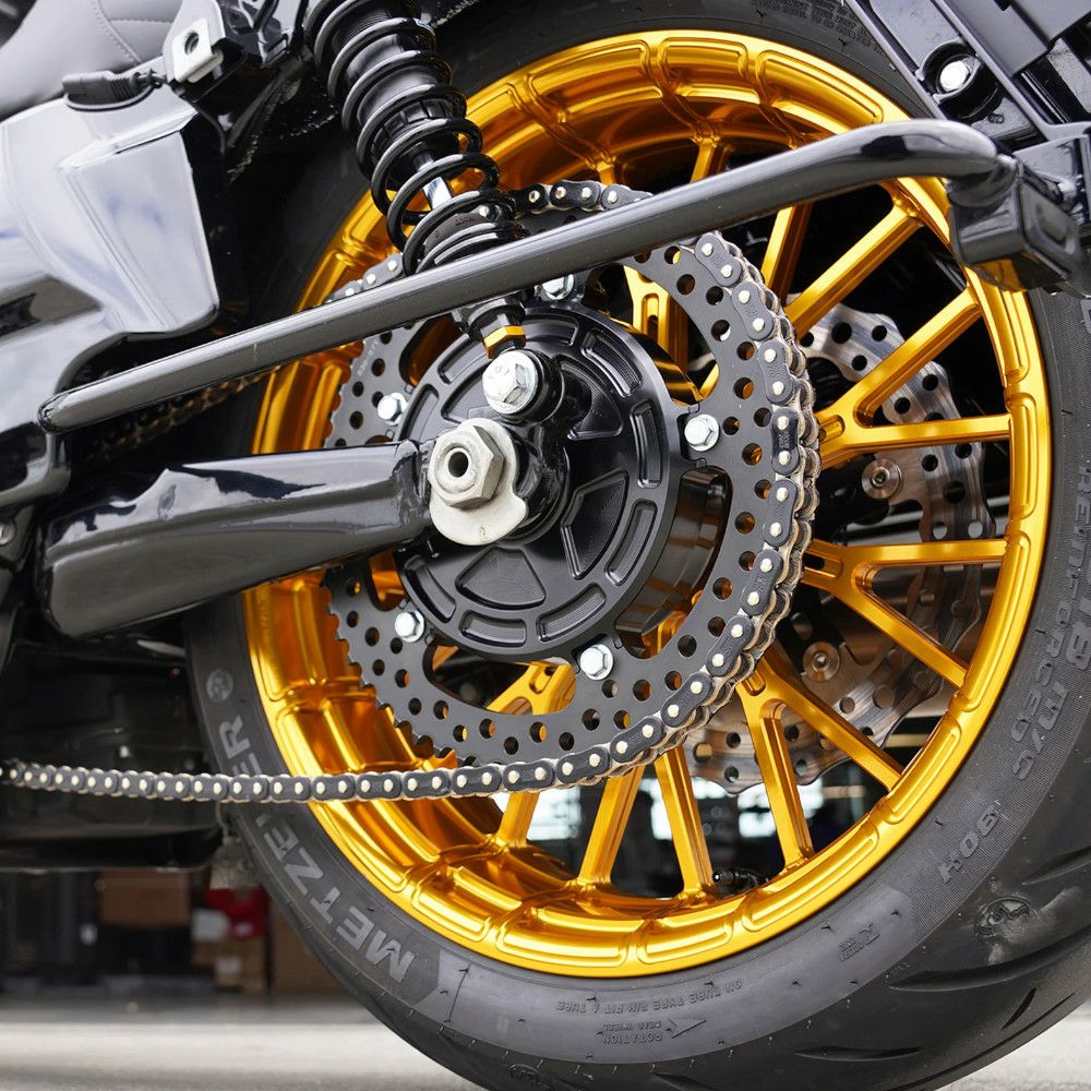 2009以降 ツーリング ジャグ チェーンドライブ・コンバージョンキット ブラック Arlen Ness