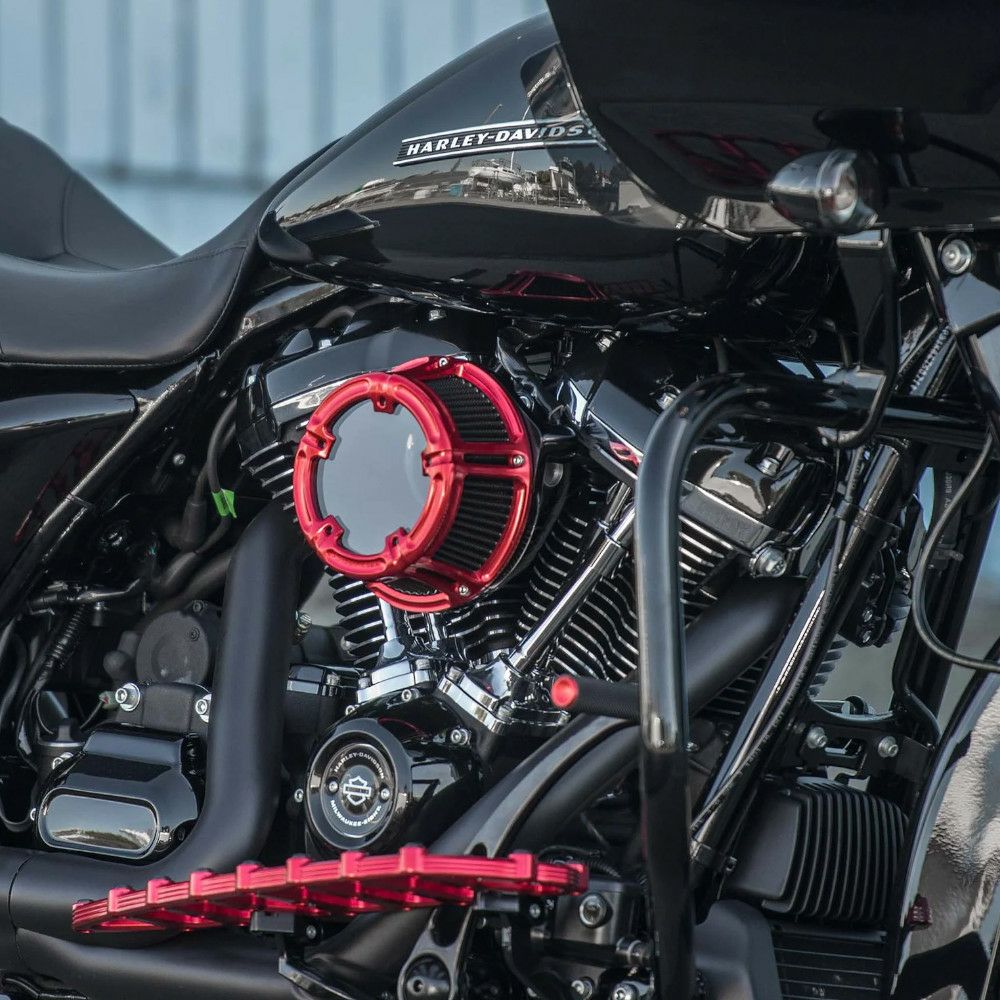 アレンネス Method エアクリーナー レッド 2024以降ツーリング 2025以降ソフテイル