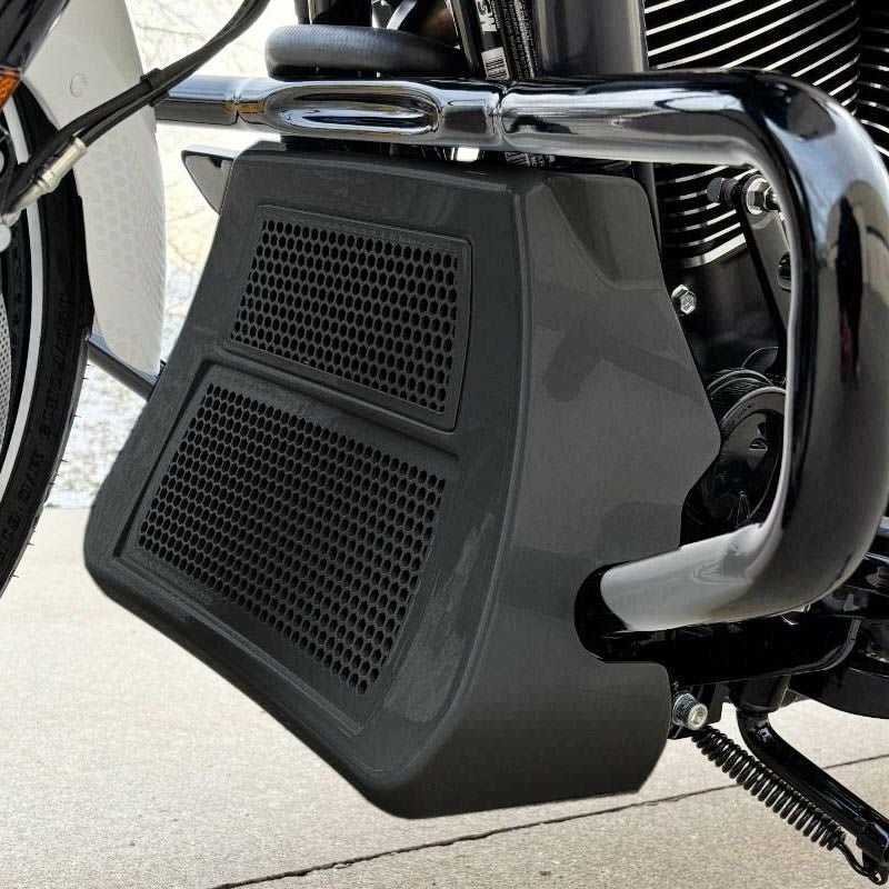 2024以降 ツーリング オイルクーラーカバー ビビットブラック HOGWORKZ（ホグワークズ）