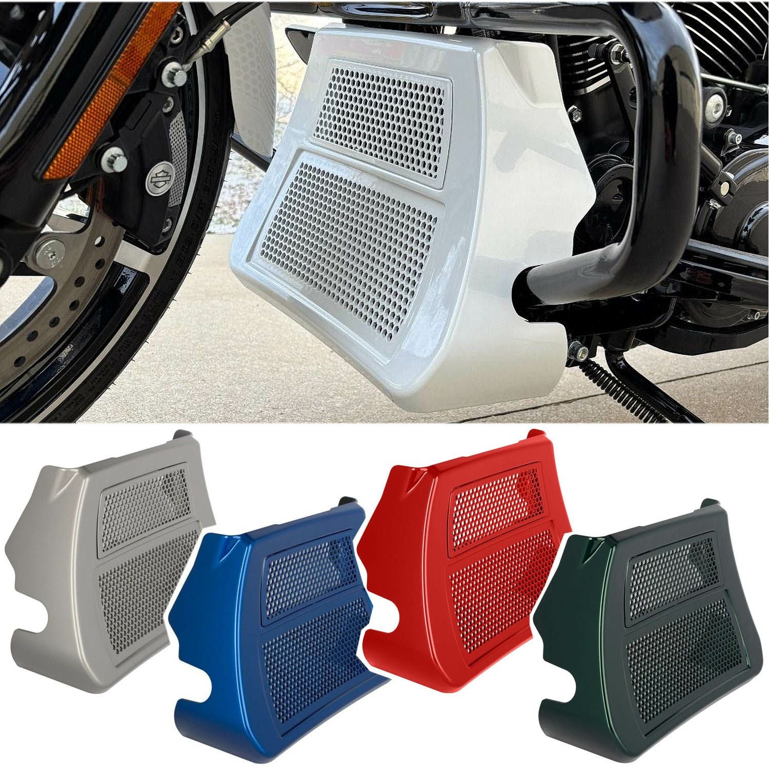 ハーレー、ツーリング用 ツアラー用チンスポイラー｜ハーレーカスタム